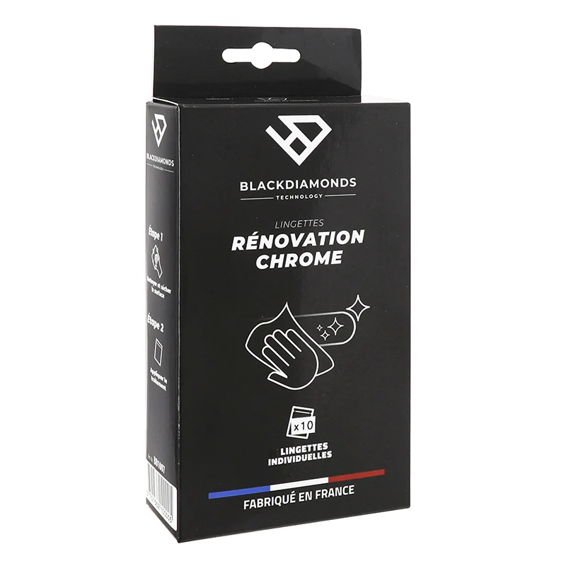 Lingettes Rénovation Chrome Blackdiamonds (Boite De 5 Lingettes Individuelles) Fabrique En France