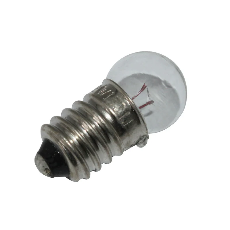 Ampoule-Lampe Vélo 6V 0,6W Standard E-10 Graisseur Blanc A Visser (Feu De Position Arrière) (Vendu A L Unite) -Flosser-