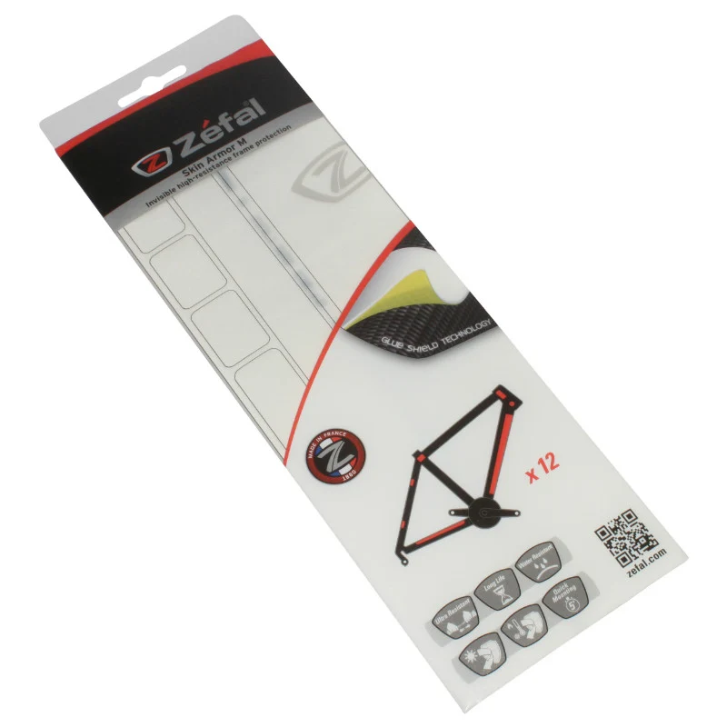 Protection Cadre Zefal Skin Armor M Invisible Pour Cadre Brillant (Planche De 12 Pieces)