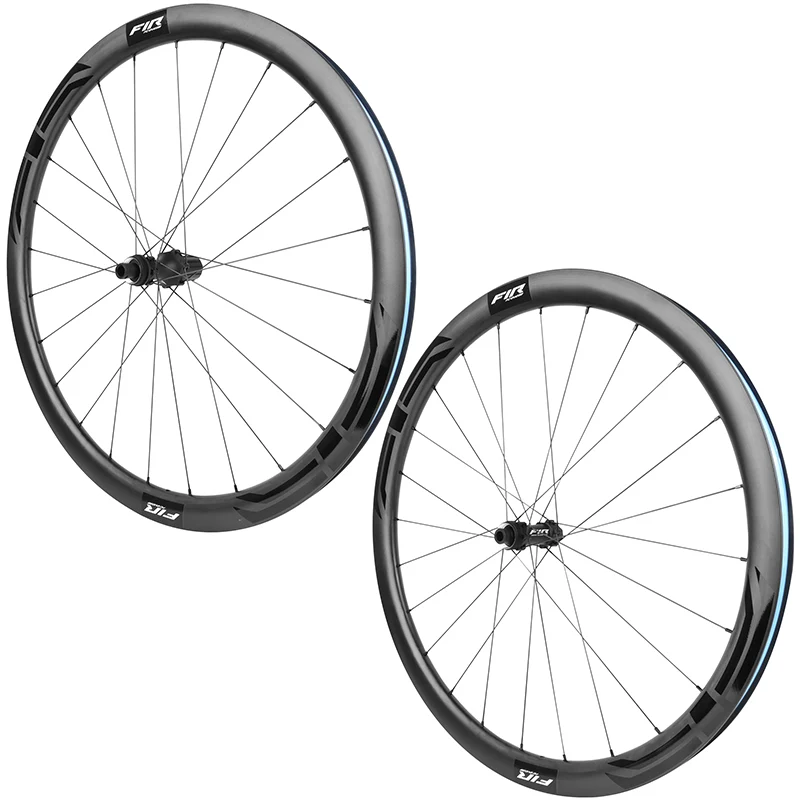 Roues Route Disque 700 Fir Fc Evo 38 Light Centerlock Carbone Noir Cassette Shimano 12-11V Axe Traversant 12-100 Et 12-142 Hauteur-Profil 38 mm (Paire) Poids 1270 G -Tubeless Ready-