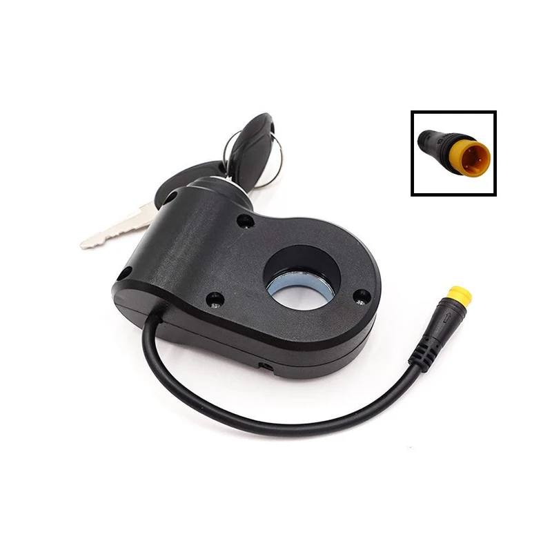 Contacteur à Clé 3 Pins pour Trottinette Électrique Kukirin G2 Pro / G2 Max