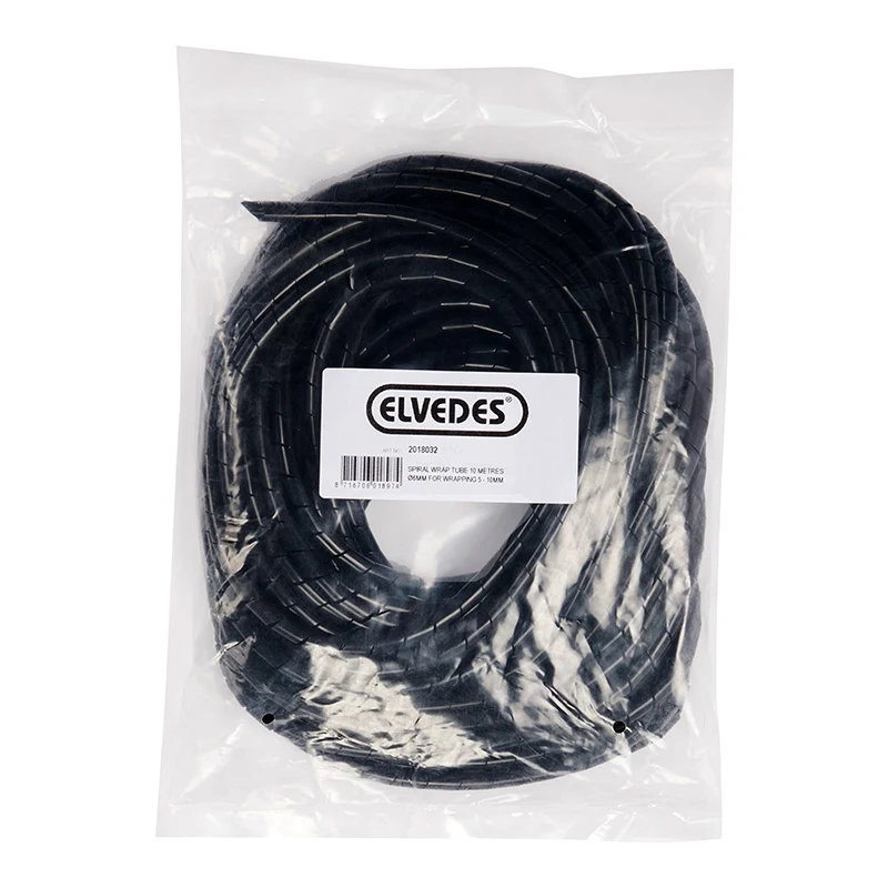 Gaine Spirale Flexible Pour Fil Électrique De VAE Et Gaine Elvedes Diam 6 mm Noir (10M)