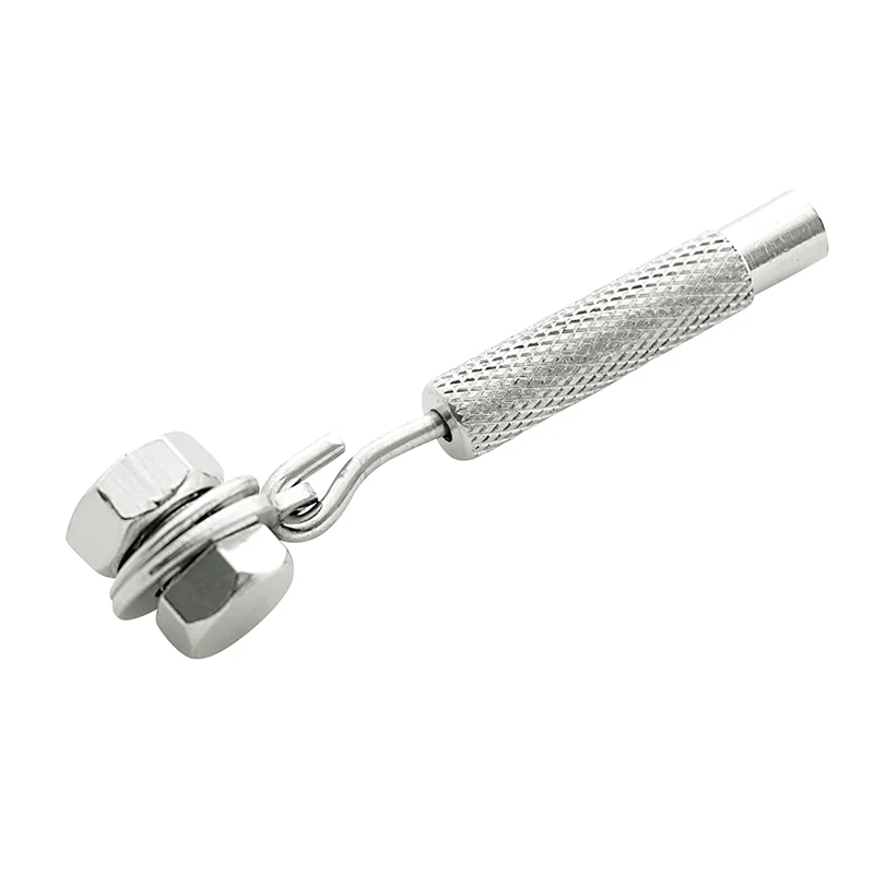 Tendeur De Câble Dérailleur Elvedes Pour Sturmey Archer 3-5 V. Laiton Argent Diam 4,3 mm (Vendu A L'Unite)
