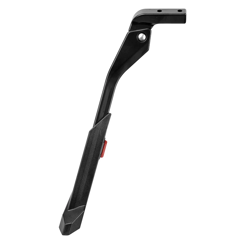 Béquille Vélo Laterale Arrière Newton 24-29'' Noir Réglable Fixation 2 Vis Sur Base Entraxe 26 mm (Fixation A La Verticale) - Pour Vélo Cube
