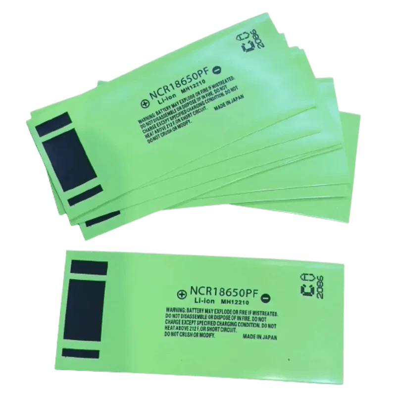 10x Gaine thermorétractable pour accu 18650