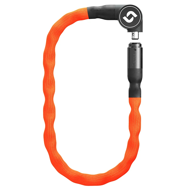 Antivol Vélo Chaîne Deverrouillage Par Smartphone Serea Swift Diam 6 mm Longueur 100 cm Orange (Technologie Nfc Fonctionne Sans Batterie) -Niveau Sécurité 9-15-
