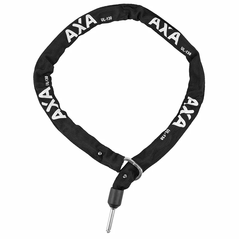 Antivol Vélo Chaîne A Boucle Axa Ulc-130 Pour Fer A Cheval Diam 5.5 mm L1.30M Noir (Profondeur 50 mm Diam 10 mm) - Nouveau Packaging