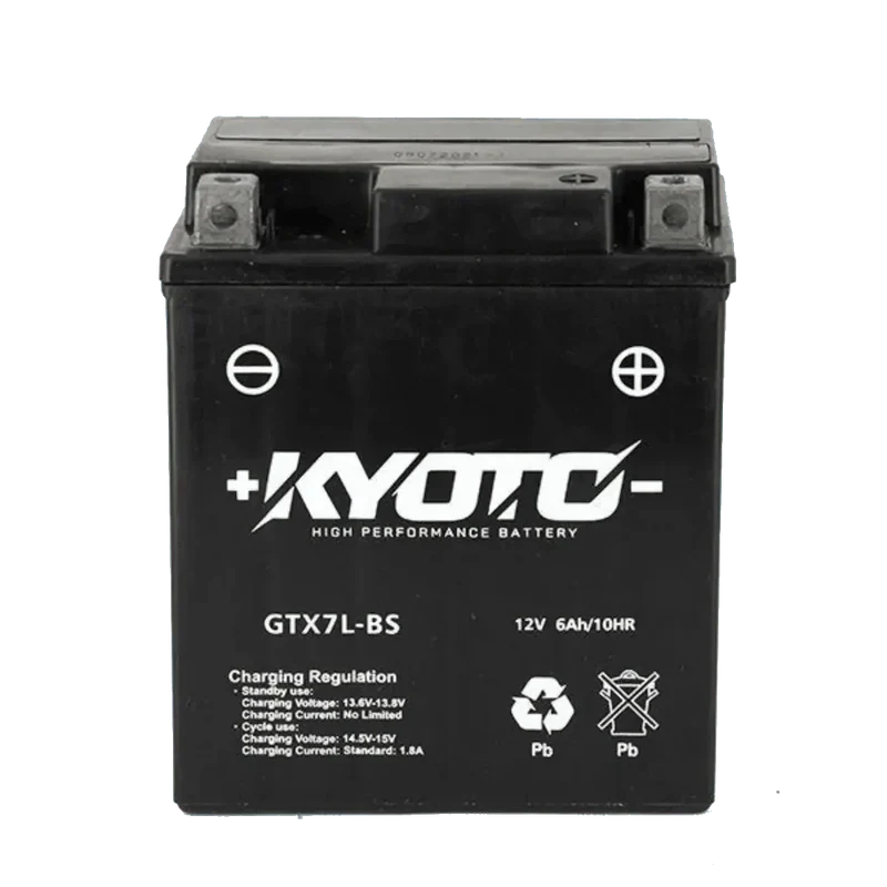 Batterie Moto KYOTO GTX7L-BS 12V SLA AGM – Sans Entretien Prête à l'Emploi