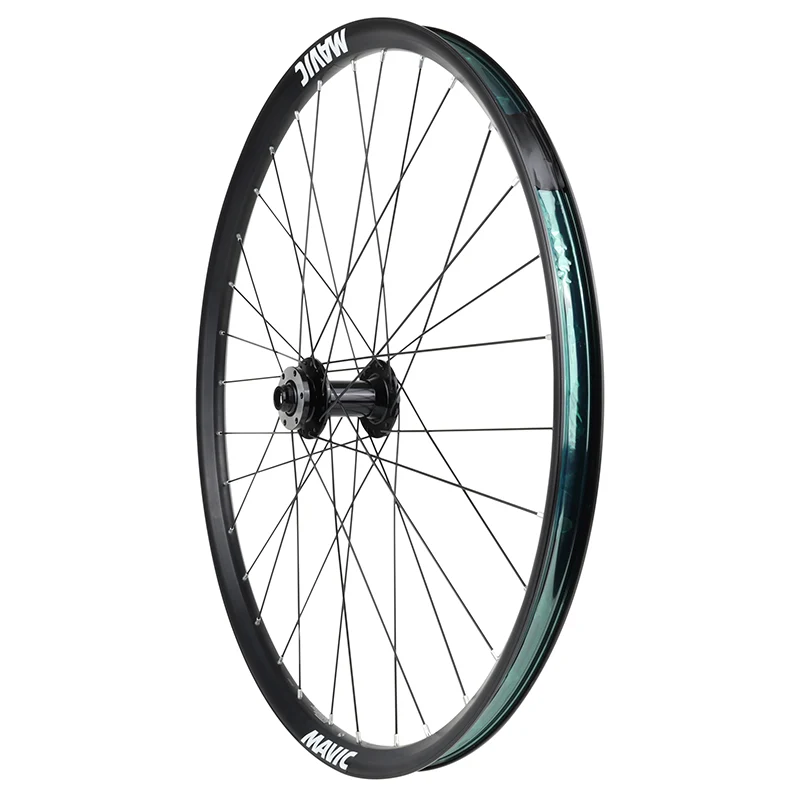 Roue VTT - VAE Disque 27.5" Mavic E-Access Xr27 Boost Tubeless Ready Avant Axe Traversant 15-110 Disque 6 Trous Noir 32 Rayons Jante (622-27) -Poids Max 135 Kg-