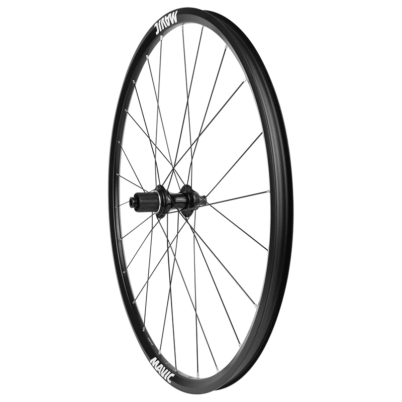 Roue Gravel - Route Disque 700 Mavic Access Rg22 Arrière Cassette Hg 11-10V Centerlock Axe Traversant 12-142 Noir 24 Rayons Jante (622-22) -Poids Max 120 Kg-