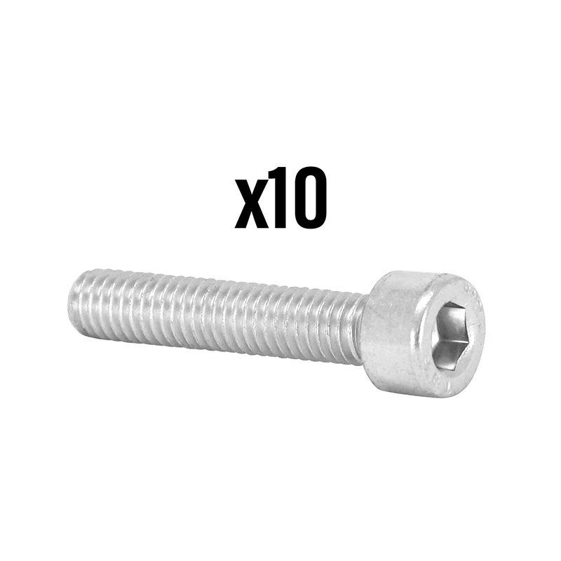 Vis Chc 6 Pans Creux M6 X 35 mm Chrome (Sachet De 10 Pieces) -P2R-