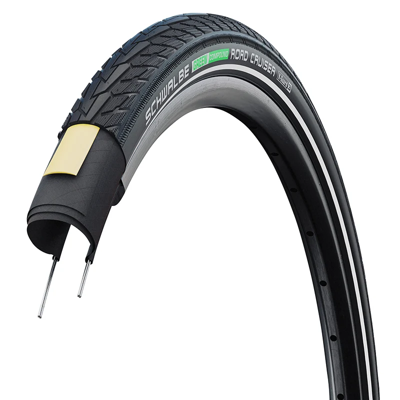 Pneu City 650 X 42B Schwalbe Road Cruiser Hs484 Noir Flanc Reflex Tr (44-584)