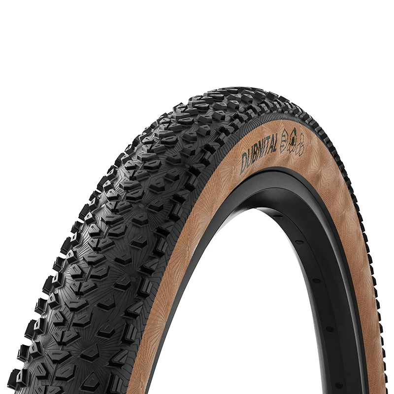 Pneu VTT 29 X 2.40 Continental Dubnital Trail Grip Noir Flanc Marron Tubeless Ready Ts (60-622) Terrain Dur Compatible VAE