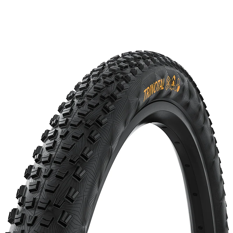 Pneu VTT 29 X 2.20 Continental Trinotal Trail Grip Noir Tubeless Ready Ts (55-622) Terrain Dur Et Mixte Compatible VAE (Equivalent Cross King)