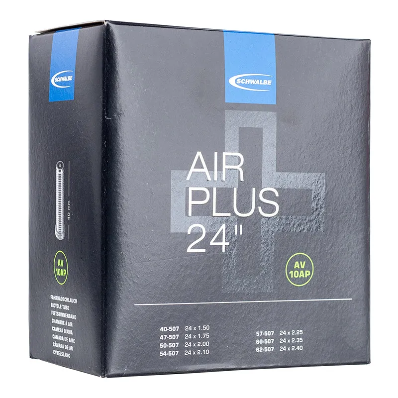 Chambre A Air Vélo 24 X 1.50-2.40 Schwalbe Air Plus Valve Standard 40 mm (40-62X507) (Av10 Ap)