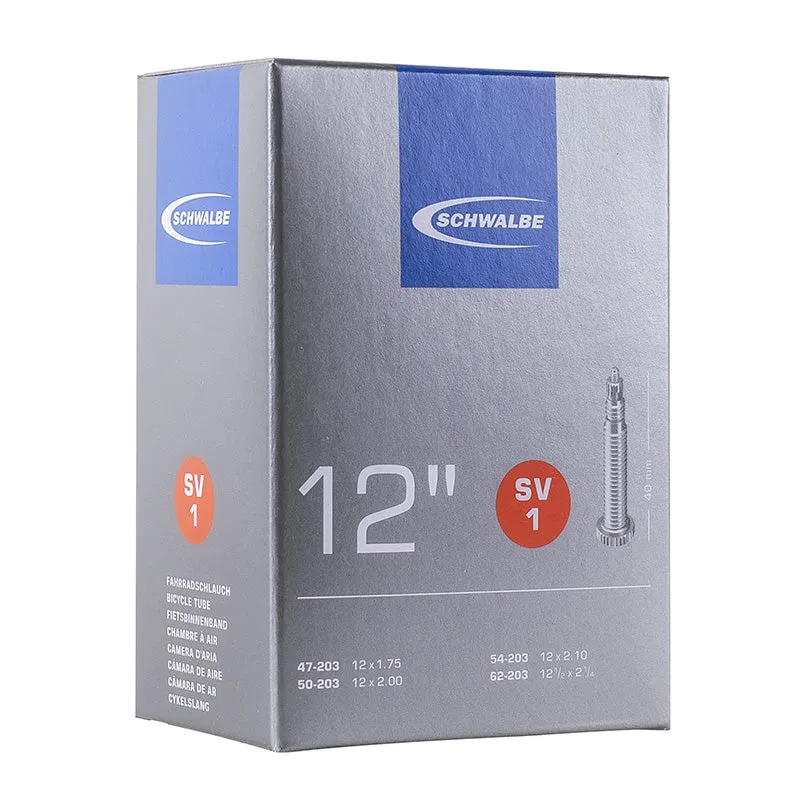 Chambre A Air Vélo 12 1-2 X 1.75-2 1-4 Schwalbe Valve Presta 40 mm (47-62X203) (Sv1)