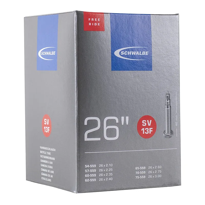 Chambre A Air Vélo 26 X 2.10-3.00 Schwalbe Freeride Valve Presta 40 mm (54-75X559) (Sv13F)