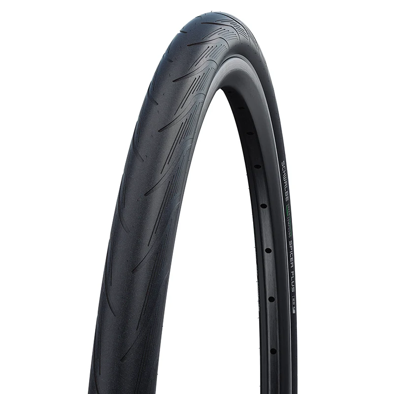 Pneu VTC - VAE Urbain 700 X 35 Schwalbe Spicer Plus Noir Tr (35-622) Renfort Puncture-Guard Flanc Reflex Compatible VAE