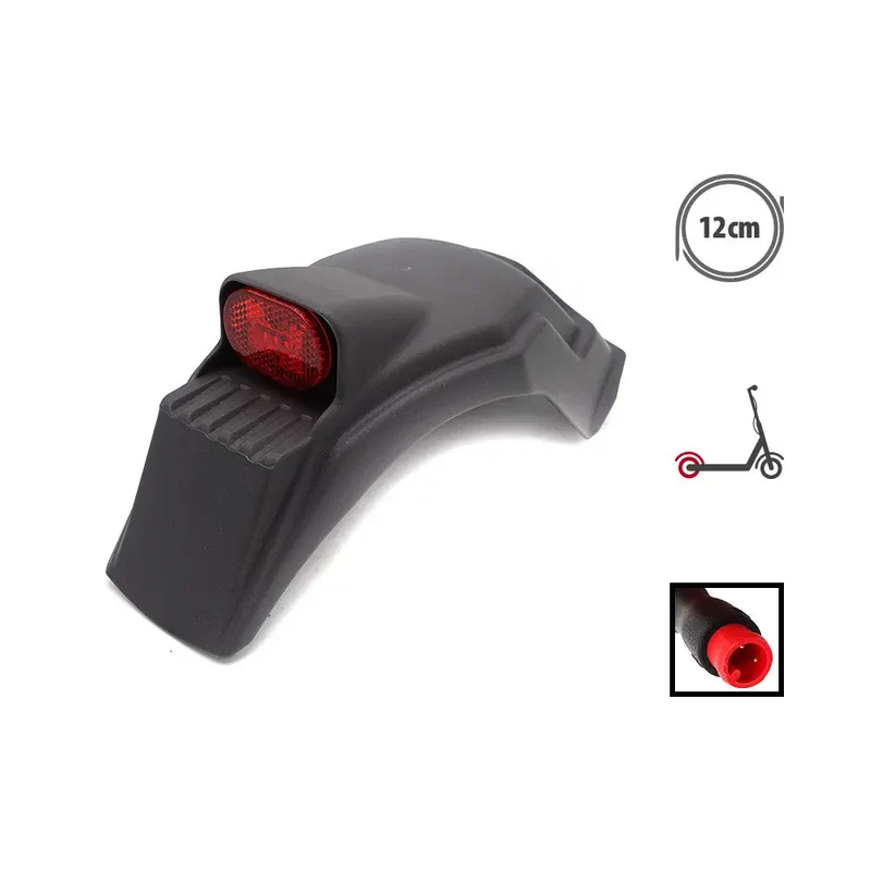 Garde boue arriere Dualtron Togo avec LED GRIS