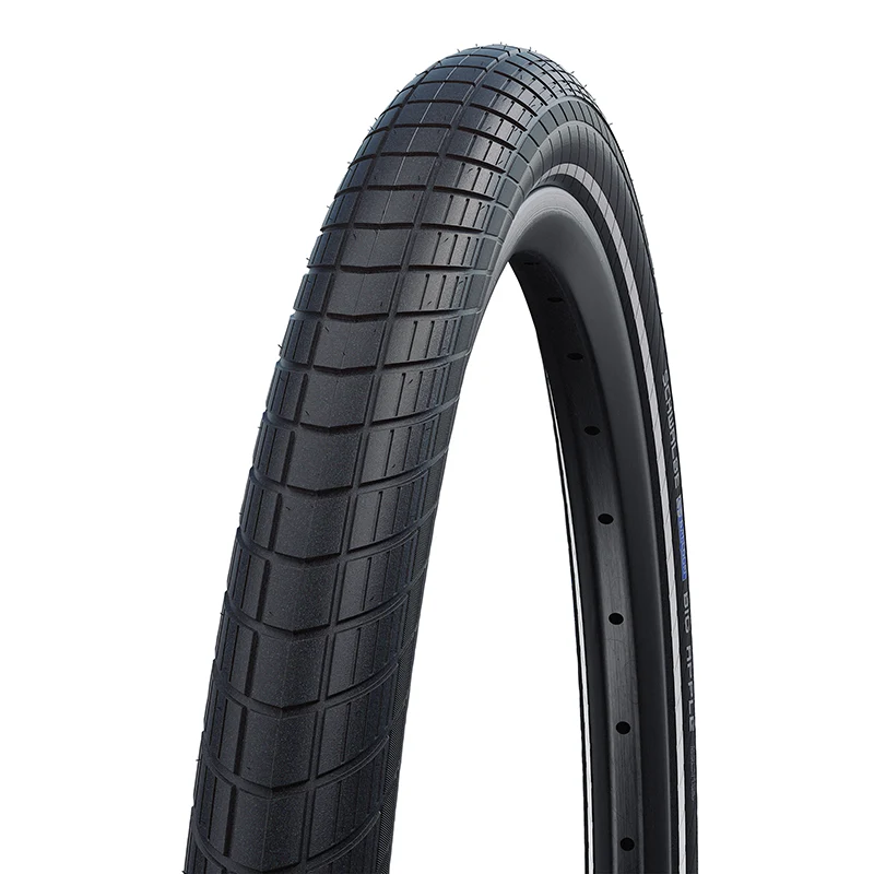 Pneu VTT Urbain 20 X 2.15 Schwalbe Big Apple Noir Tr (55-406) Renfort Raceguard Flanc Reflex Compatible VAE (Offre Spéciale)