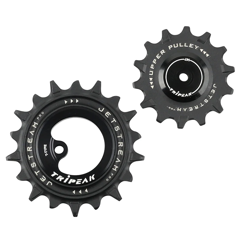Galet Dérailleur Aopw Tripeak 14-18 Dents Céramique 12X1V. Sram T Type Noir (Jeu De 2) (Garantie 4 Ans)