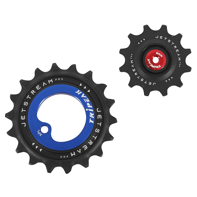 Galet Dérailleur Aopw Tripeak 12-18 Dents Céramique 12X1V. Sram Axs Xplr Red-Force-Rival Bleu Fonce (Jeu De 2) (Garantie 4 Ans)