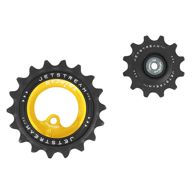 Galet Dérailleur Aopw Tripeak 12-18 Dents Céramique 11X2V. Shimano Ultegra R8000Gs - 105 R7000Gs Or (Jeu De 2) (Garantie 4 Ans)
