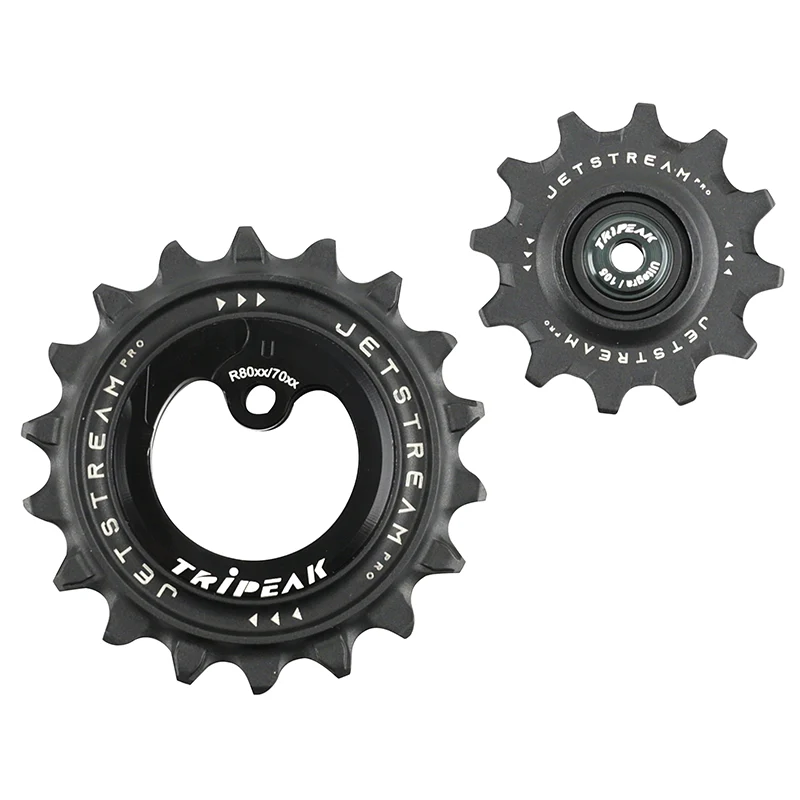 Galet Dérailleur Aopw Tripeak 12-18 Dents Céramique 11X2V. Shimano Ultegra R8000Gs - 105 R7000Gs Noir (Jeu De 2) (Garantie 4 Ans)