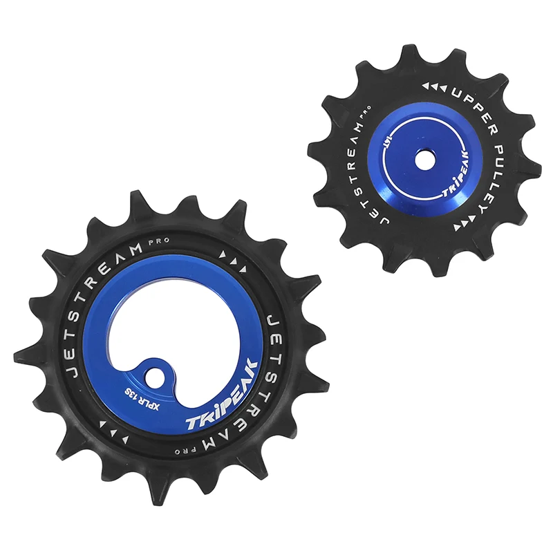 Galet Dérailleur Aopw Tripeak 14-18 Dents Céramique 13X1V. Sram Axs Xplr Red E1-Force-Rival E1 Bleu Fonce (Jeu De 2) (Garantie 4 Ans)