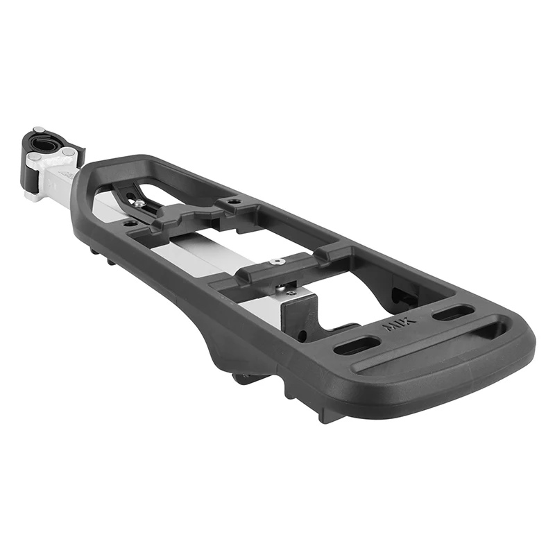Porte Bagage Vélo Arrière A Fixation Rapide Ibera Alu Noir (Sur Tige De Selle Diam 25.4 À 31.8 mm) - Poids Max 10 Kg- Compatible Systeme Mik