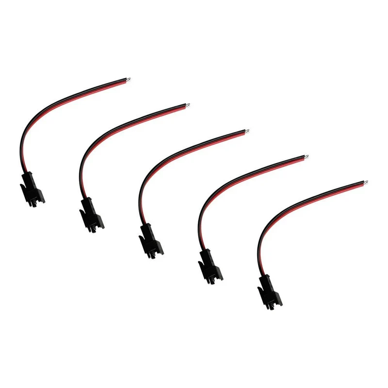 Câble Connecteur Prise JST 2 Pins Mâle x5 pcs pour Trottinette Électrique