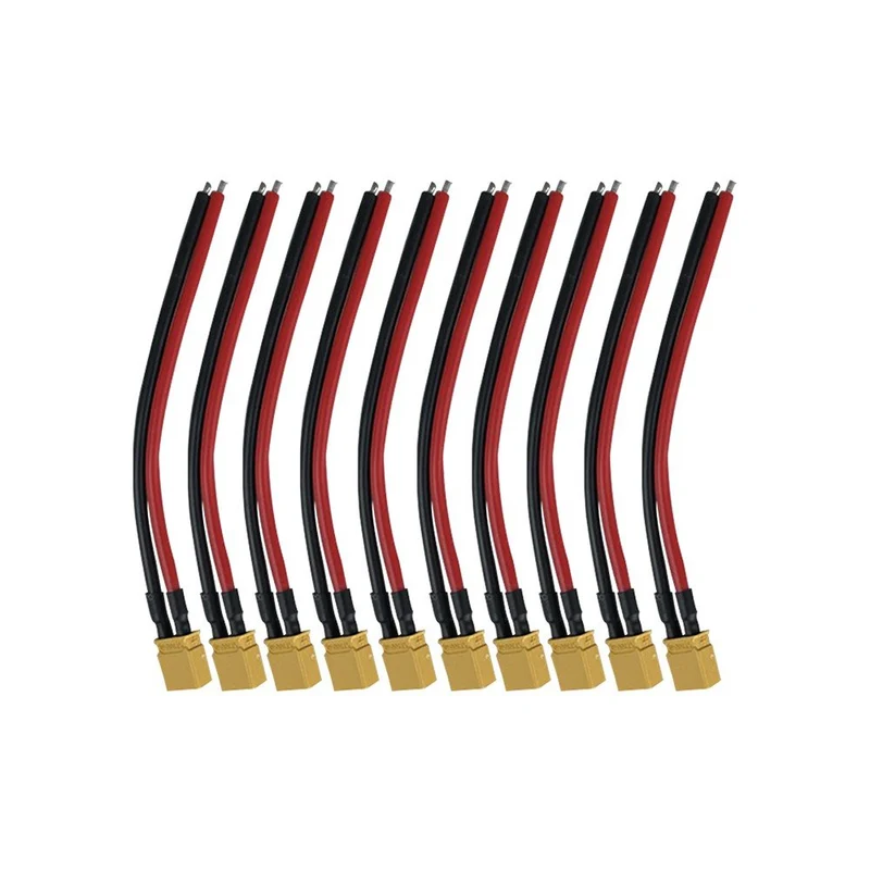 Câble Connecteur XT30 Mâle X10 pcs pour Trottinette Électrique