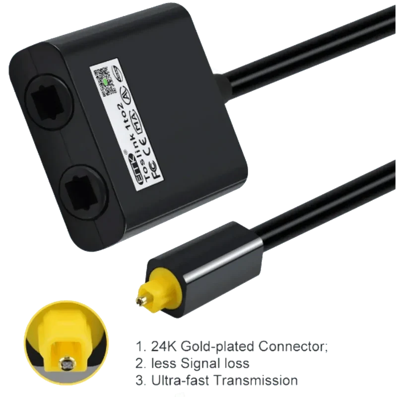 Adaptateur optique 1 en 2 sorties