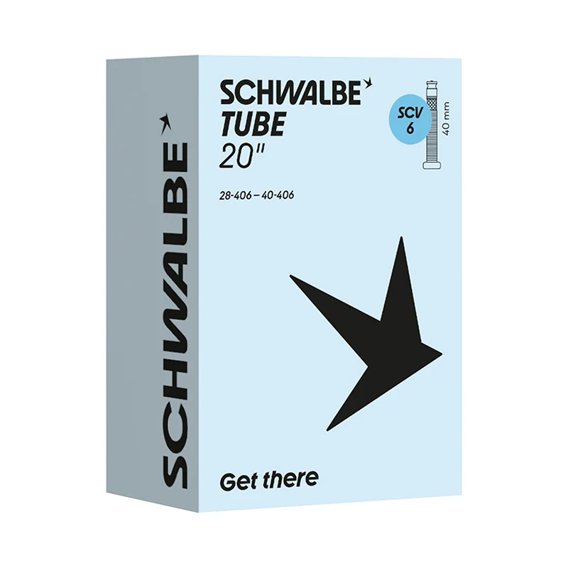 Chambre A Air Vélo 20 X 1.10-1.50 Schwalbe Clik Valve 40 mm (28-40X406) (Scv6)