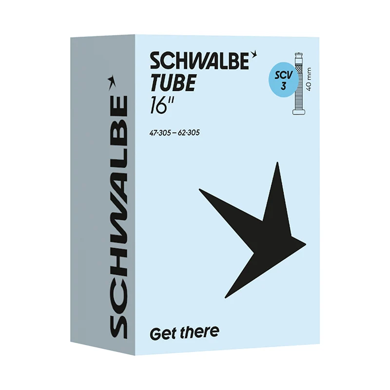Chambre A Air Vélo 16 X 1.90-2.40 Schwalbe Clik Valve 40 mm (47-62X305) (Scv3)