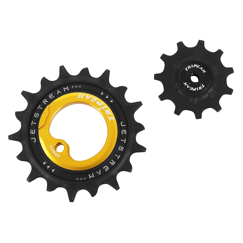 Galet Dérailleur Aopw Tripeak 11-18 Dents Céramique 12-11X2V. Shimano Grx Rx810 - 815 - 820 Or (Jeu De 2) (Garantie 4 Ans)