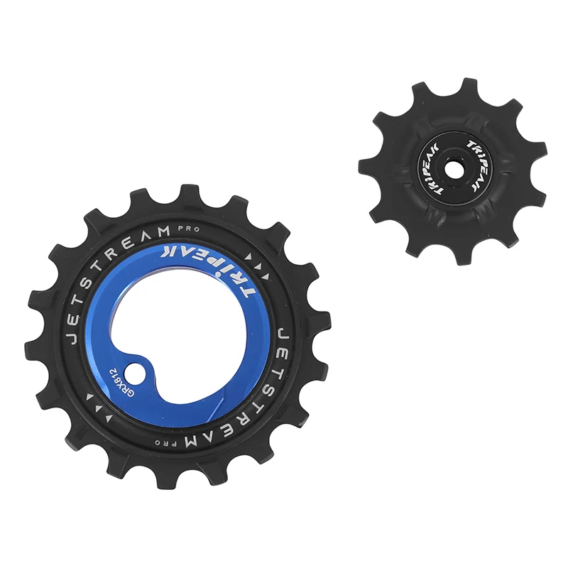 Galet Dérailleur Aopw Tripeak 11-18 Dents Céramique 11X1V. Shimano Grx Rx812 - 817 Bleu Fonce (Jeu De 2) (Garantie 4 Ans)