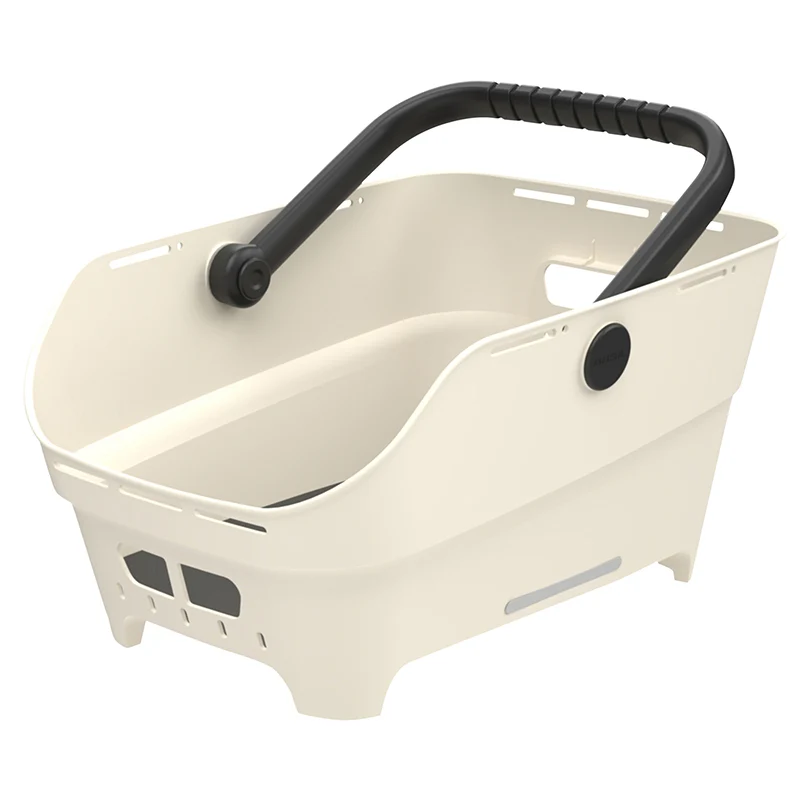 Panier Arrière Synthetique Recycle Cento Neo Mik 2.0 Basil Blanc Casse (46X35X25 cm) Compatible Systeme Mik 2.0 (Fixation Inclus)