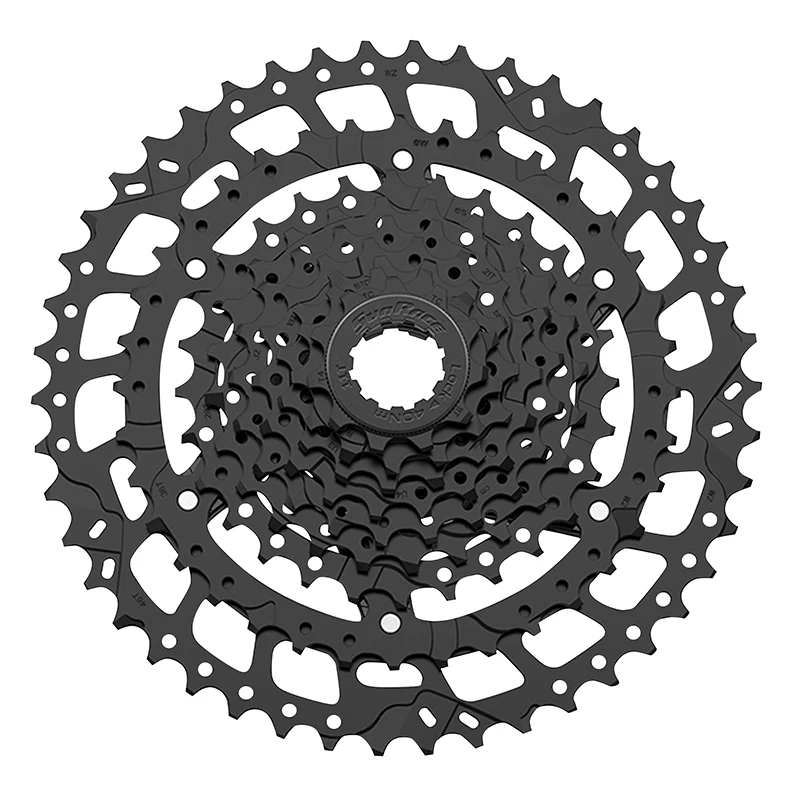 Cassette 9V. Sunrace U-Series Csu980 11-46 VTT Noir (Livre En Boite) (11-13-15-18-21-24-28-36-46) - Compatible Shimano Cues, Linkglide