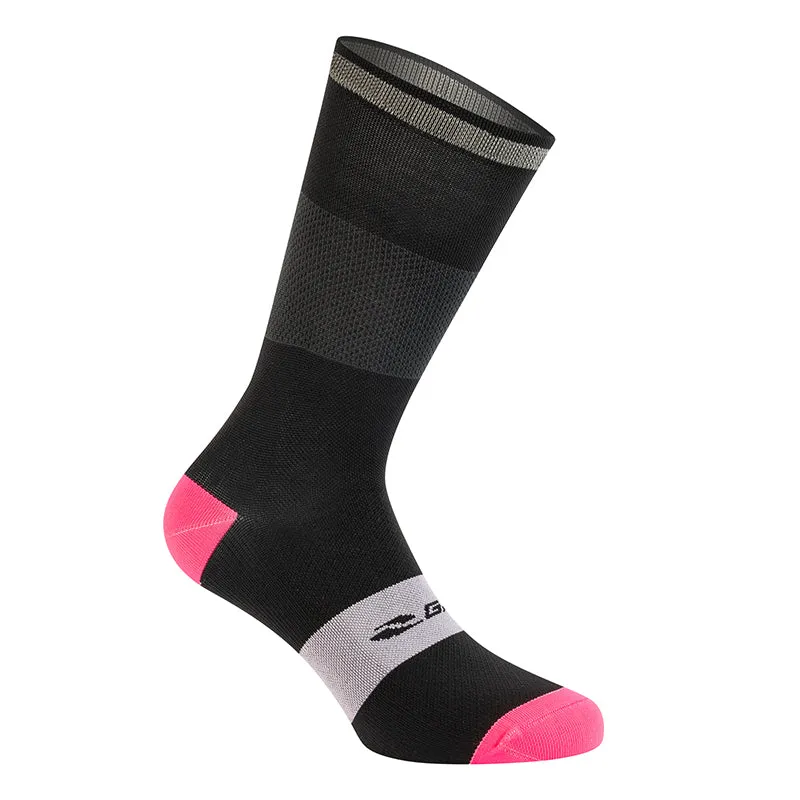 Chaussettes - Socquettes Été Gist Reflex Noir 36-39 Avec Bande Reflechissante - Hauteur 20 cm (Paire)