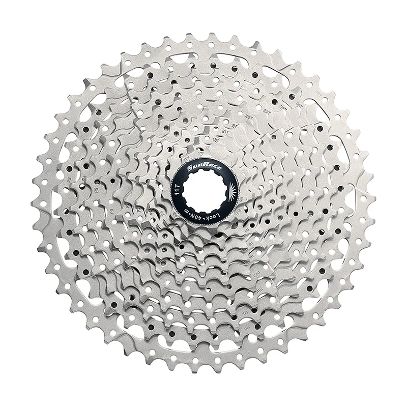 Cassette 12V. Sunrace Csrz800 11-46 Gravel Pour Shimano Hg-L-Hg-M Metallic Argent (Livre En Boite)(11-12-13-15-18-21-24-28-32-36-40-46)