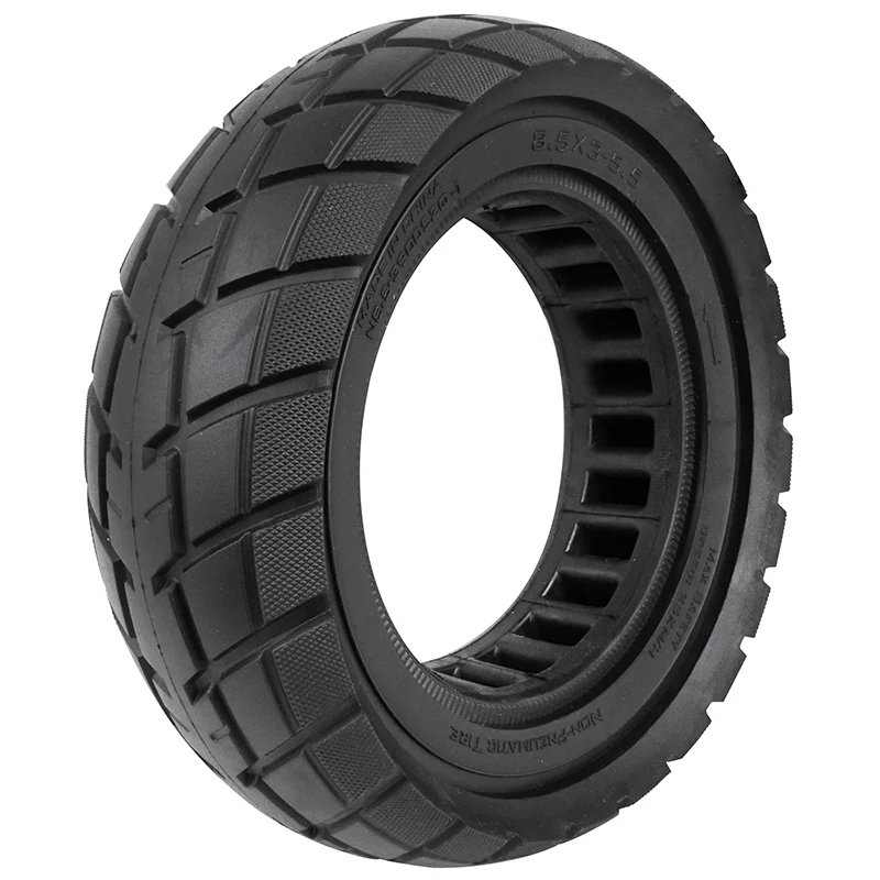 Pneu Trottinette Plein 8.5 X 3.00 Noir Ultraleger - Largeur Intérieur 40 mm