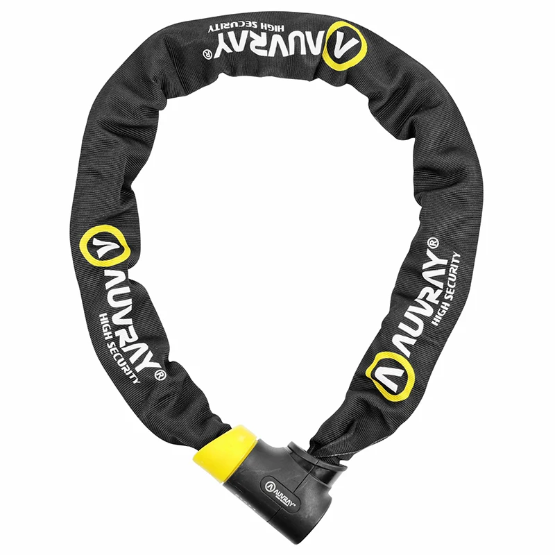 Antivol Vélo Chaîne A Clé Auvray C-Bloc Pro Diam 8.5 mm L 90 cm Avec Serrure Intégrée (Vendu A L'Unite) - Homologué Art**-