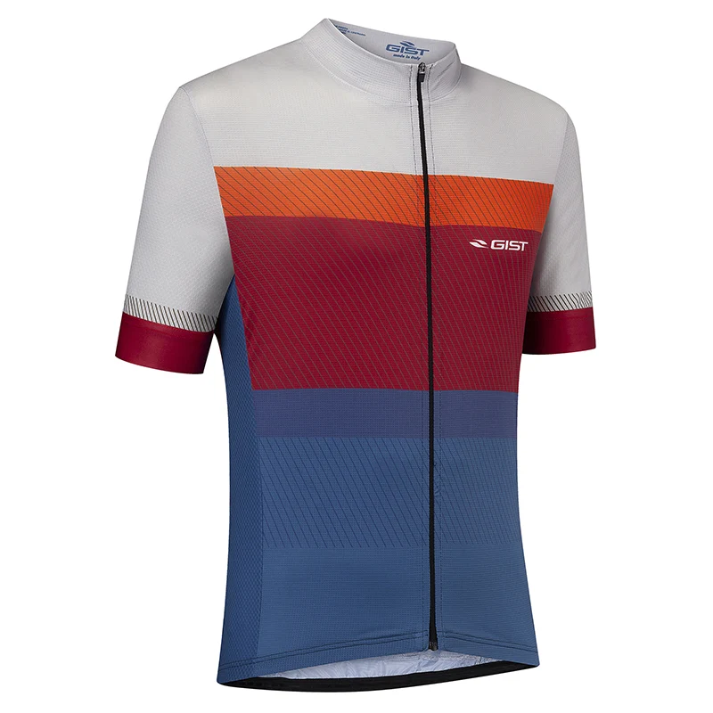 Maillot Gist Été Vélo Manches Courtes Zip Total Color XL