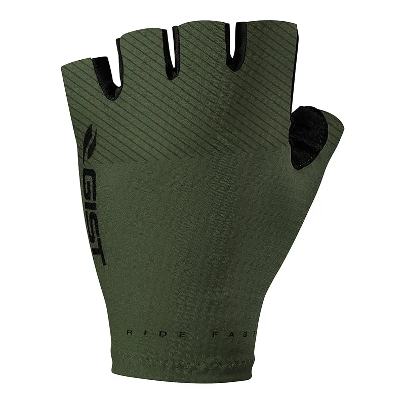 Gants Vélo Court Gist Race Été Vert L (Paire Sur Carte) Sans Velcro