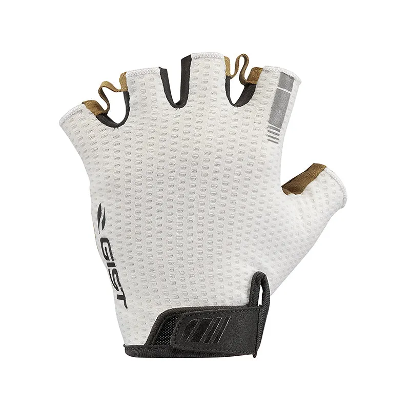 Gants Vélo Court Gist Air Été Blanc M (Paire Sur Carte) Avec Velcro