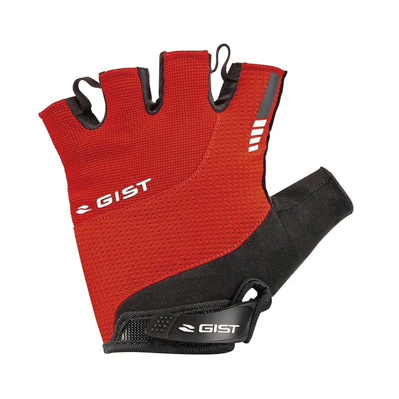 Gants Vélo Court Gist Kontrol Été Rouge XXL (Paire Sur Carte) Avec Velcro