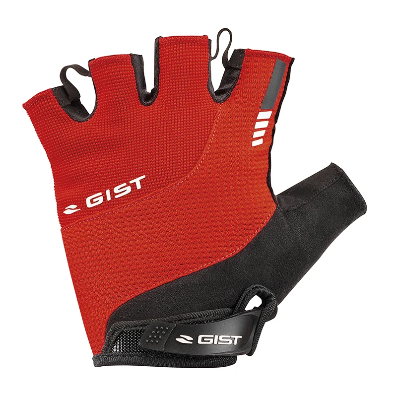 Gants Vélo Court Gist Kontrol Été Rouge S (Paire Sur Carte) Avec Velcro