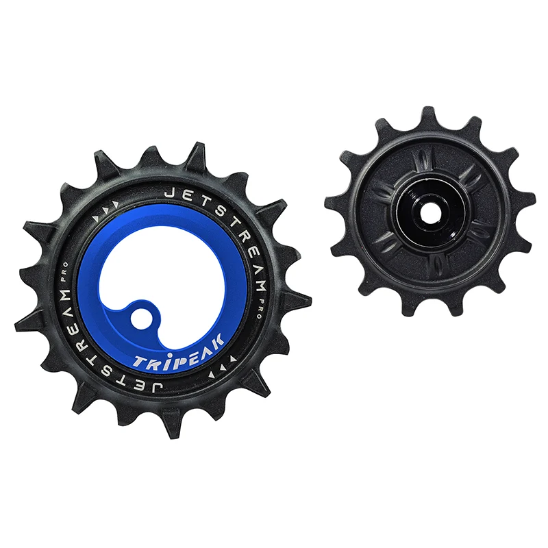 Galet Dérailleur Aopw Tripeak 13-18 Dents Céramique 12X1-11X2V. Shimano Deore Xt 8100-8130 Slx 7120-7100 Grx 822 Bleu Fonce (Jeu De 2) (Garantie 4 Ans)