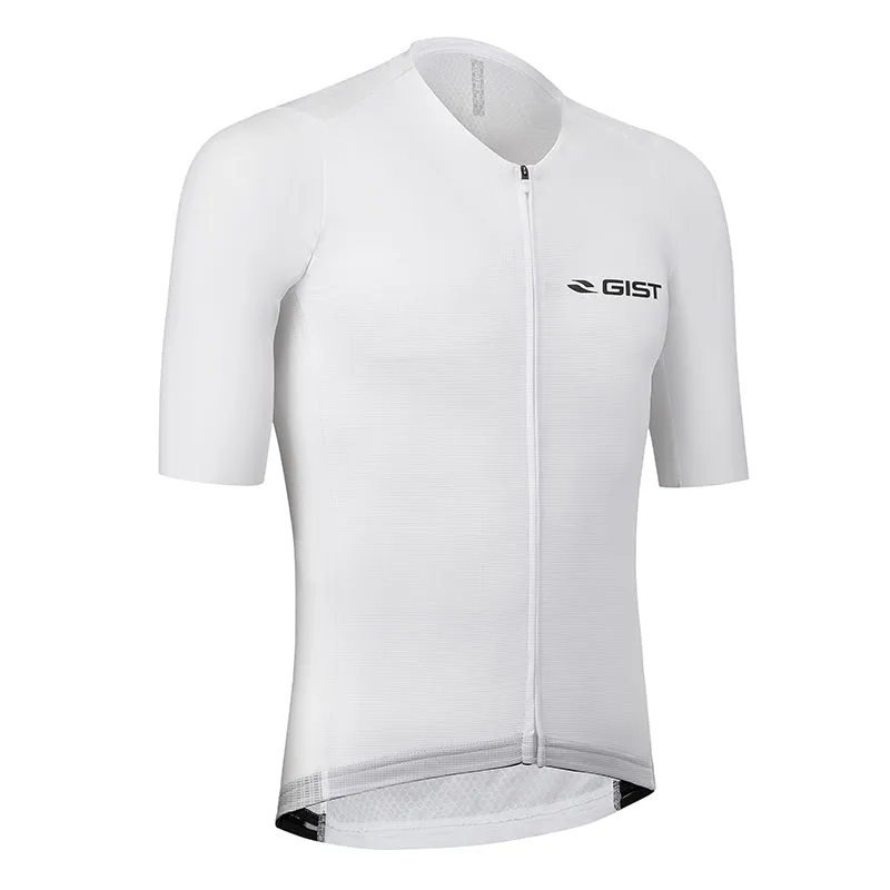 Maillot Gist Été Podium Manches Courtes Zip Total Blanc M